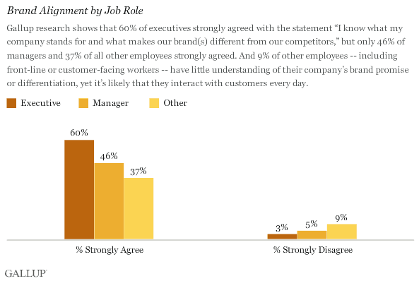 Brand Alignment by Job Role Chart